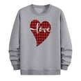 thumbnail image 6 of Hxshgdsn Mens Valentine Sweatshirts Heart Printed Pullover Trendy Graphic Crew Neck Shirt Funny Holiday Gray 2 3Xl, 6 of 6