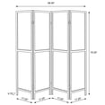 thumbnail image 6 of Coaster Deepika 4-Panel Room Divider Folding Screen, Grey Driftwood, 6 of 9