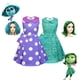 thumbnail image 2 of Disfraz de Cosplay de la película Inside Out2 Envy Disgust para niñas, sin mangas, para Halloween y Carnaval, 2 of 5