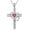 January(Garnet), variant on AOBOCO Stethoscope Cross Pendant Necklace Nursing Stethoscope Neckalce Graduation Gift for Women