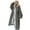 Grey, variant on Women's Long Sleeve Hooded Jacket Cozy Oversized Winter Coat With Trim Details For Cold Weather Comfort