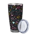 thumbnail image 2 of Logiee I love you Mom Print 20OZ Car Cup with Lid, Stainless Steel Vacuum Insulated Double Wall Travel Tumbler, Durable Insulated Coffee Mug,Thermal Cup with Straw-Straw Three-piece Set, 2 of 8