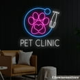 thumbnail image 2 of Glowneon Pet Clinic Neon Sign, Pet Clinic Led Light, Welcome Open Pet Spa Grooming Clinic Neon, 2 of 5