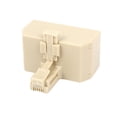 thumbnail image 3 of Beige Plastic RJ11 6P4C Male to 3 Ports Female Telephone line Splitter Connector, 3 of 3