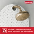 thumbnail image 4 of Rubbermaid INSTAMAT Tub Mat, Non-Slip Bath Mat Hangs on Showerhead for Fast Drying, BPA-Free TPE, 27.2" x 15.2", White, 4 of 9