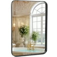thumbnail image 2 of MAYEERTY 30" Bathroom Vanity Mirror Aluminum Alloy Wall Mounted Mirror，Black, 2 of 11