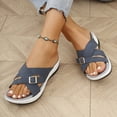 thumbnail image 4 of SACFOF Orthopedic Sandals for Women 2026 Comfortable Casual Platform Sandals with Arch Support, Open Toe Wide Casual Walking Slip on Shoes Vacation Slides Beach Summer Dressy, 4 of 6