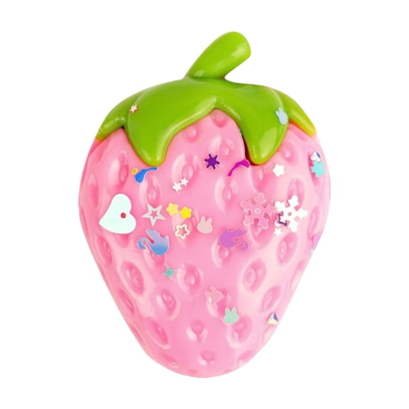 Strawberry Slow Rising Squeeze Toys, Strawberry Squishies Fidget Toys for Adults, Super Soft Sensory Stress Ball Squeeze Toys for Stress Relief (Pink)