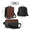thumbnail image 2 of Disketp Dark Brown Glitter Bolsa Térmica Estampada para Almuerzo, Lonchera para Hombres y Mujeres Adultos, 2 of 7
