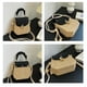 thumbnail image 3 of Zhuge Bolso de hombro tejido para mujer, bolso de mano tejido, bolso de mano tejido elegante para playa de verano, bolsos de hombro de 6,69 x 2,39 x 6,69 pulgadas (marrón), 3 of 4