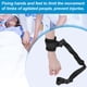 thumbnail image 4 of Cinturón De Restricción De Extremidades, Fijación Firme, Limitación De Movimiento Suave, Correa De Sujeción Negra, Captura De Bloqueo Para Ancianos Para Hospital ANGGREK Miembro inferior negro, 4 of 8