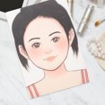thumbnail image 4 of KAKOWELY Makeup Painting Practice Board Girl Face Paint Practice Board Reusable Painting Exercise Template Washable Stage Makeup Painting Tool Display For Stage Home Makeup Painting, 4 of 5