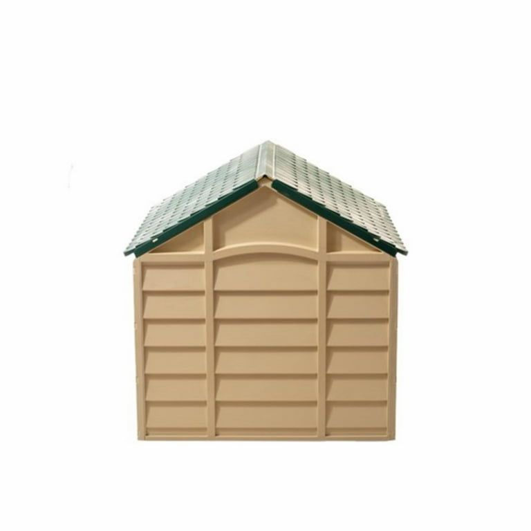 Starplast Large Outdoor Plastic Dog Kennel Shelter Winter House Durable  Mocha 7290013856050