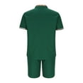 thumbnail image 4 of Shorts Courts pour Hommes Pantalons pour Hommes Décontractés Mode Hommes Manches Courtes Col Rabattu Pantalons Survêtement Deux Pièces Manches pour Hommes Pantalons pour Hommes Mode, 4 of 9