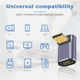 thumbnail image 4 of Adaptador USB C de ángulo recto Duttek 40 Gbps 100 W PD tipo C, 4 of 7