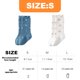 thumbnail image 2 of Laklulu 6 pares de calcetines de tubo medio para bebé de otoño, calcetines pequeños con parte superior suelta y estampado floral para niños, 2 of 5