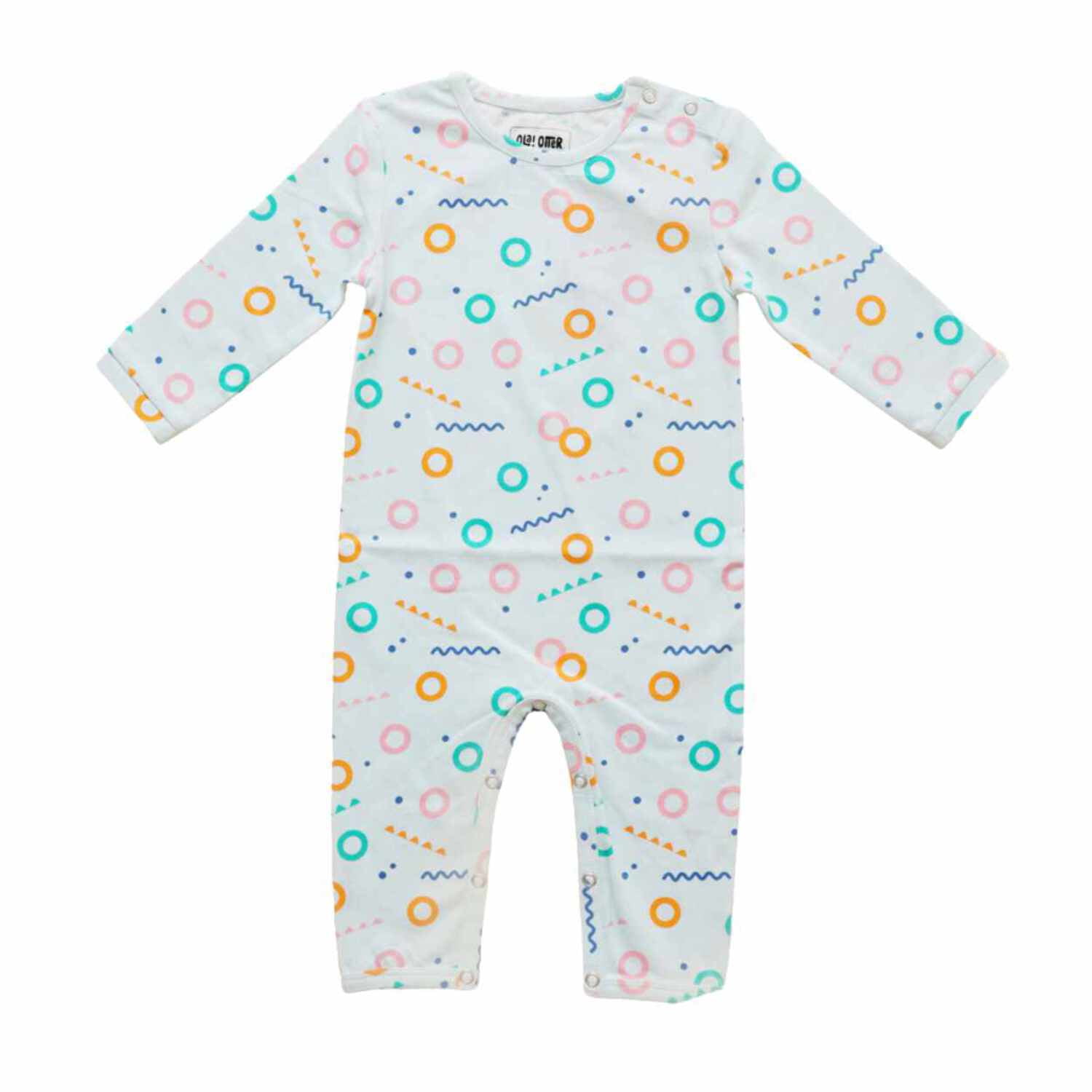 Ola! Otter Infant Full Sleeve Romper | Organic Cotton | Comfortable Everyday Baby Wear| Cozy Baby Sleep  Play Romper