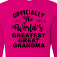 thumbnail image 4 of Inktastic Officially the World's Greatest Great Grandma Long Sleeve T-Shirt, 4 of 5