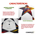 thumbnail image 3 of Balón Fútbol Soccer Champions Profesional Estrellas Hibrido BLANCO/NARANJA, 3 of 3