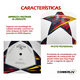 thumbnail image 3 of Balón Fútbol Soccer Champions Profesional Estrellas Hibrido BLANCO/NARANJA, 3 of 3