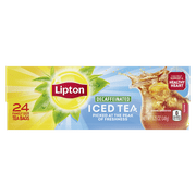 Lipton Family Sized Iced Unsweetened Black Tea, Decaffeinated, Tea Bags 24 Count Box