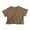 Khaki, variant on SUXIAN Toddler Kids Baby Girls Boys Short Sleeve Classic Loose Soft Basic T Shirt Tee Tops Clothes for Summer Coffee 12-24 Months
