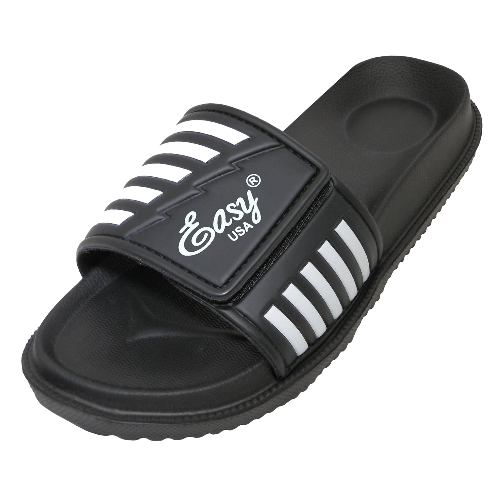 SNJ Men's Sandals Adjustable Slip Slippers - Walmart.com