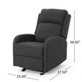 thumbnail image 4 of GDF Studio Amallie Contemporary Fabric Rocking Recliner, Dark Gray, 4 of 8