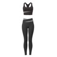 thumbnail image 4 of Stitched Contrast Women Quick-Drying Fitness Set Running Sports Yoga Suit, 4 of 8