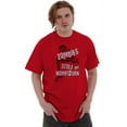 thumbnail image 5 of Zombies Homework Excuse Horror Nerd Men's Graphic T Shirt Tees Brisco Brands S, 5 of 6