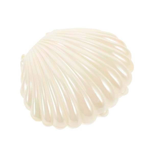 STOBOK White Seashell Resin Jewelry Tray Decorative Key Holder for Desktop Organization