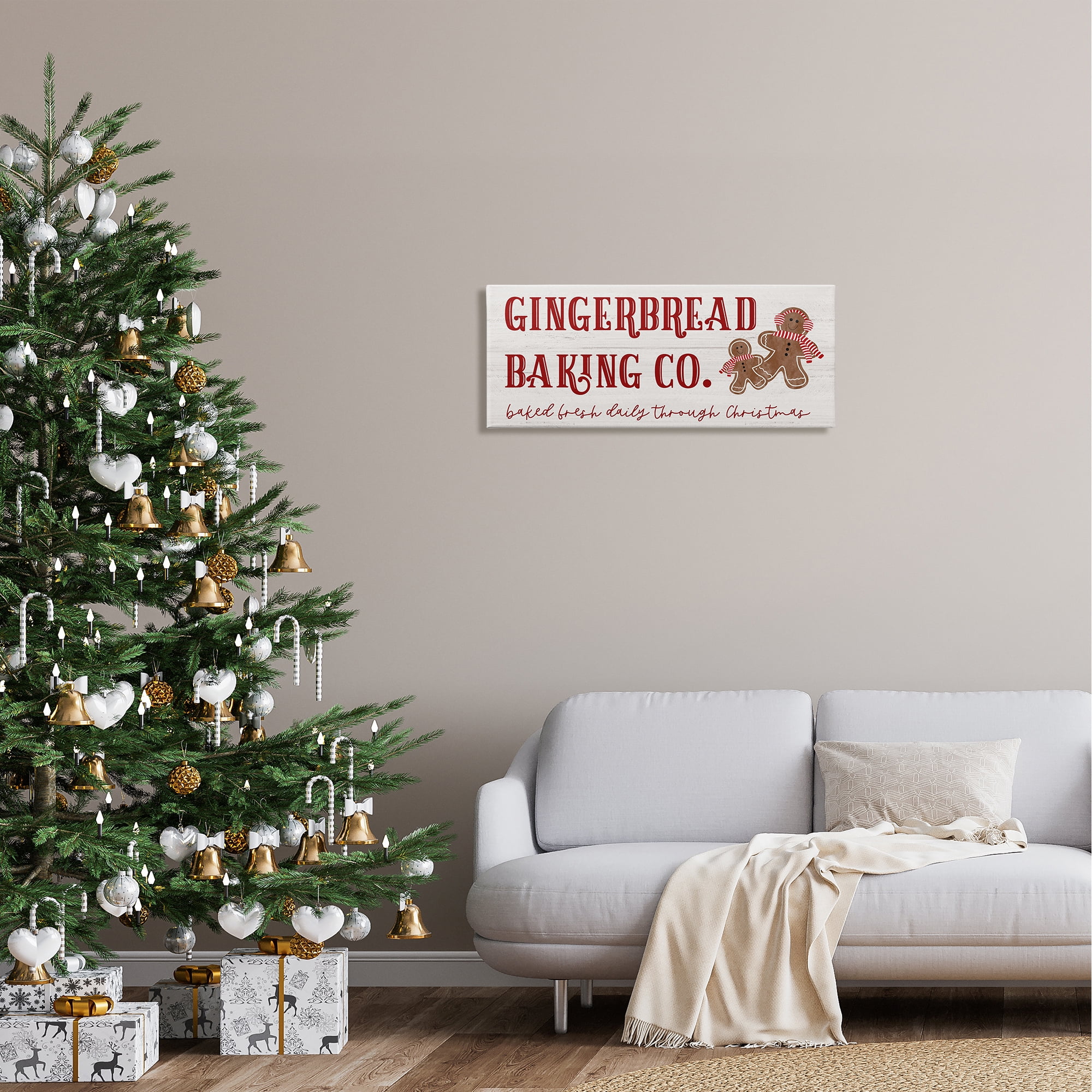 Stupell Industries Gingerbread Baking Co Holiday Holiday Painting Gallery Wrapped Canvas Print Wall Art
