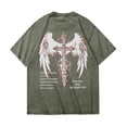 thumbnail image 5 of Womens Short Sleeve Tunic Top Graphic Tee For Distressed Casual Crewneck T Shirt Printed Fashion Clothes, 5 of 5