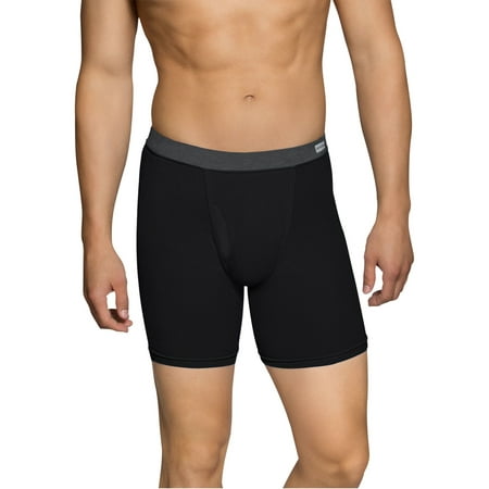 Big Men's CoolZone Fly Dual Defense Covered Waistband Boxer Briefs, Extended Sizes, 4 Pack