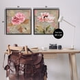 thumbnail image 3 of Stupell Industries Vintage Collage French Florals Floral Painting Black Framed Art Print Wall Art, 24 x 24, Set of 2, 3 of 8