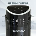 thumbnail image 3 of Tzumi 40" Smart Tower Fan, Bladeless Oscillating Standing Floor Fan with Remote, LED Display, and WiFi Function, Black, 3 of 11