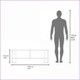 thumbnail image 4 of TV Furniture Modern Stained Walnut Entertainment Center with Storage | Particle Board | Melamine, 4 of 8