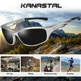 thumbnail image 5 of KANASTAL Sport Sunglasses for Men Women Wrap Around Polarized Sun Glasses with UV400 Protection for Driving Fishing Hiking(Grey), 5 of 9