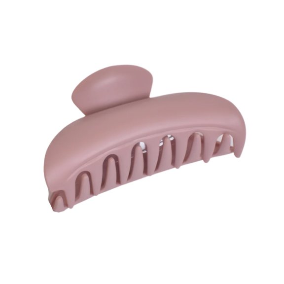 Leisure Collection 9cm Matte Jaw Clip - Rose