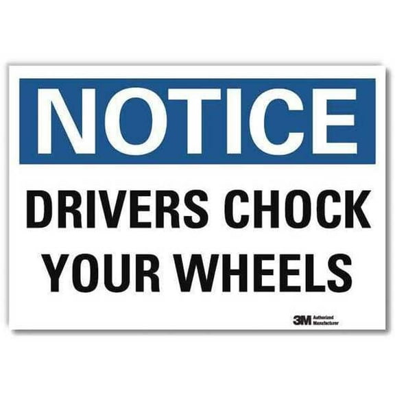 Lyle Notice Sign,10inx14in,Reflctv Sheeting U5-1155-RD_14X10