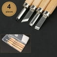thumbnail image 4 of 1 Set Wood Carving Chisels Knife Basic Cut Detailed Woodworking Gouges DIY Hand Tools, 4 of 8