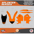 thumbnail image 3 of Kalair GFX Graphics Kit for Ktm Enduro 450EXC Champions Edition (2008-2011) Splinter Series, 3 of 5