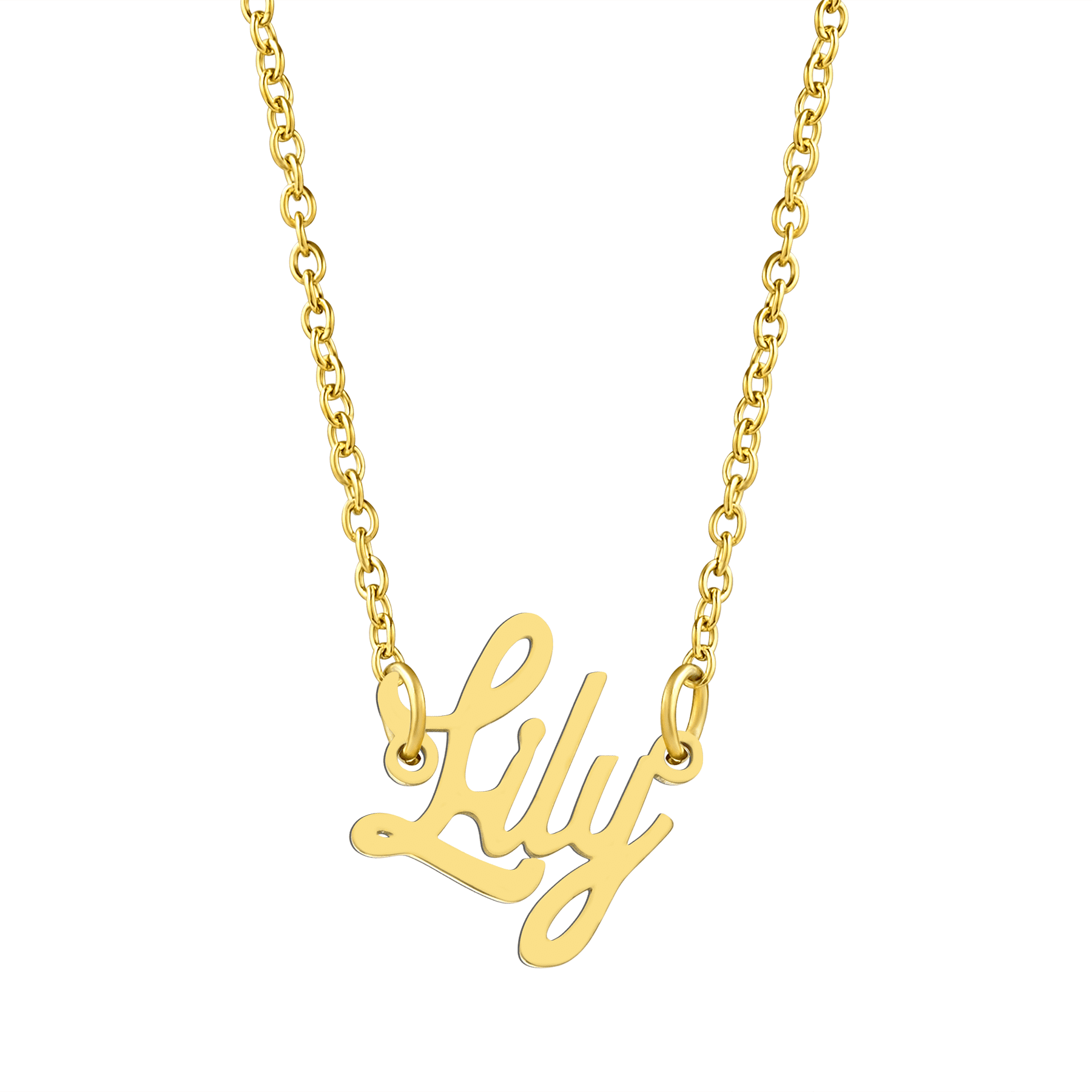 925 Sterling Silver LILLY Name Necklace Womens Pendant Gift Ready Stock 