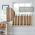 thumbnail image 3 of VHC Brands Stitched Burlap Curtain Tier, Natural, 24x36, Set of 2, 3 of 7