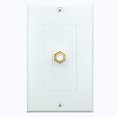 thumbnail image 1 of Placa de pared RCA, inserto Keystone RCA único con conector central bl, 1 of 2