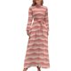 thumbnail image 2 of Vestido largo Wave Rows Misty Salmon Ropa de mujer Ropa de mujer verano 2024 Ropa mujer, 2 of 5
