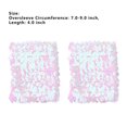 thumbnail image 5 of Alvivi Unisex Sparkle Sequin Oversleeves Shiny Sequin Arm Sleeves Elbow Cuffs Rave Dance Costume White One Size, 5 of 5