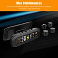 thumbnail image 2 of Solar USB TPMS Car Solar Wireless Tire Pressure LCD Monitoring System 4 Sensors, 2 of 7