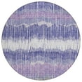thumbnail image 2 of Addison Rugs Chantille Indoor/Outdoor Transitional Stripes Purple Washable Round Rug, 8' x 8', 2 of 6