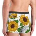 thumbnail image 6 of Salouo Plump Sunflower And Sketch Print Men's Boxer Briefs,Breathable Underwear Elastic Waistband Briefs for Men -Medium, 6 of 8